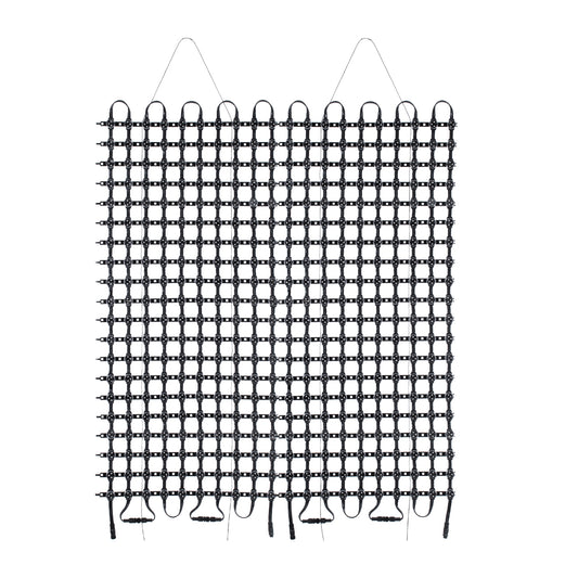 90143 Digital Pixel Addressable Facade Soft Net Panel - Ψηφιακό Εύκαμπτο Δίχτυ Πάνελ Πρόσοψης Κτιρίων LED SMD 3535 300W/m2 400LED/m2 400PIXEL/m2 SPI/TTL Protocol IC UCS512B 18000lm/m2 120° DC 12V IP67 RGB - Μαύρο Σώμα - Μ100 x Π100 x Υ1.7cm