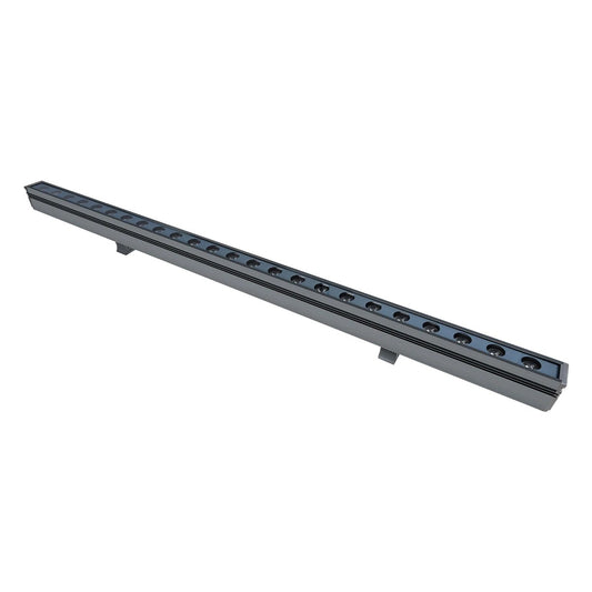 WASHERMARGO 90151 Μπάρα Φωτισμού Wall Washer LED 24W 2640lm 30° DC 24V Αδιάβροχο IP66 Θερμό Λευκό 2700K Dimmable - Bridgelux SMD Chip - Γκρι Ανθρακί - Μ100 x Π4 x Υ5