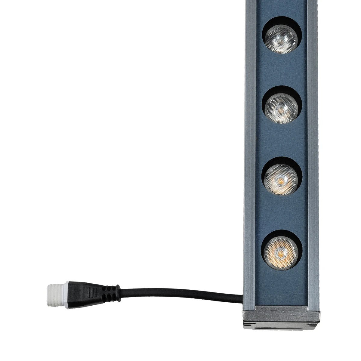 WASHERMARGO 90151 LED Wall Washer Light Bar 24W 2640lm 30° DC 24V Waterproof IP66 Warm White 2700K Dimmable - Bridgelux SMD Chip - Anthracite Grey - L100 x W4 x H5