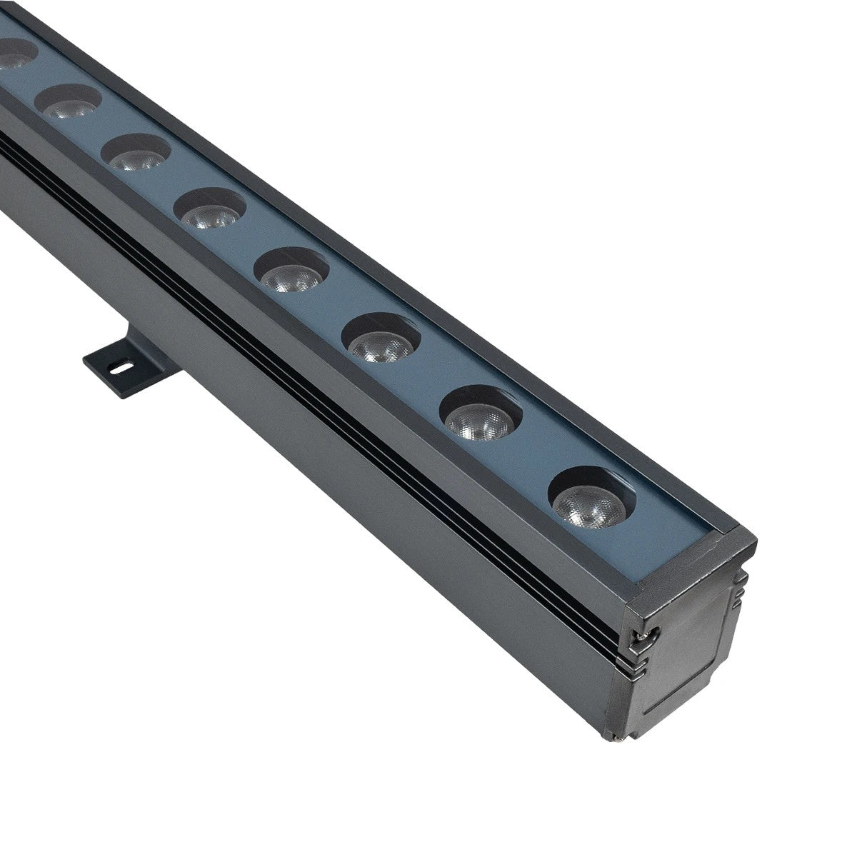 WASHERMARGO 90151 LED Wall Washer Light Bar 24W 2640lm 30° DC 24V Waterproof IP66 Warm White 2700K Dimmable - Bridgelux SMD Chip - Anthracite Grey - L100 x W4 x H5