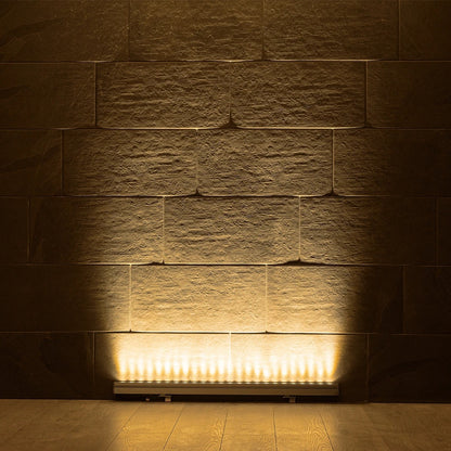WASHERMARGO 90151 LED Wall Washer Light Bar 24W 2640lm 30° DC 24V Waterproof IP66 Warm White 2700K Dimmable - Bridgelux SMD Chip - Anthracite Grey - L100 x W4 x H5