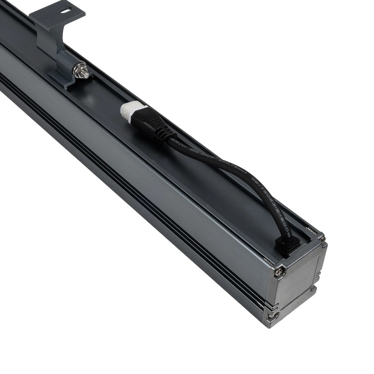 WASHERMARGO 90152 Wall Washer LED Light Bar 24W 2760lm 30° DC 24V Waterproof IP65 Natural White 4500K Dimmable - Bridgelux SMD Chip - Anthracite Grey Matt - L100 x W4 x H5