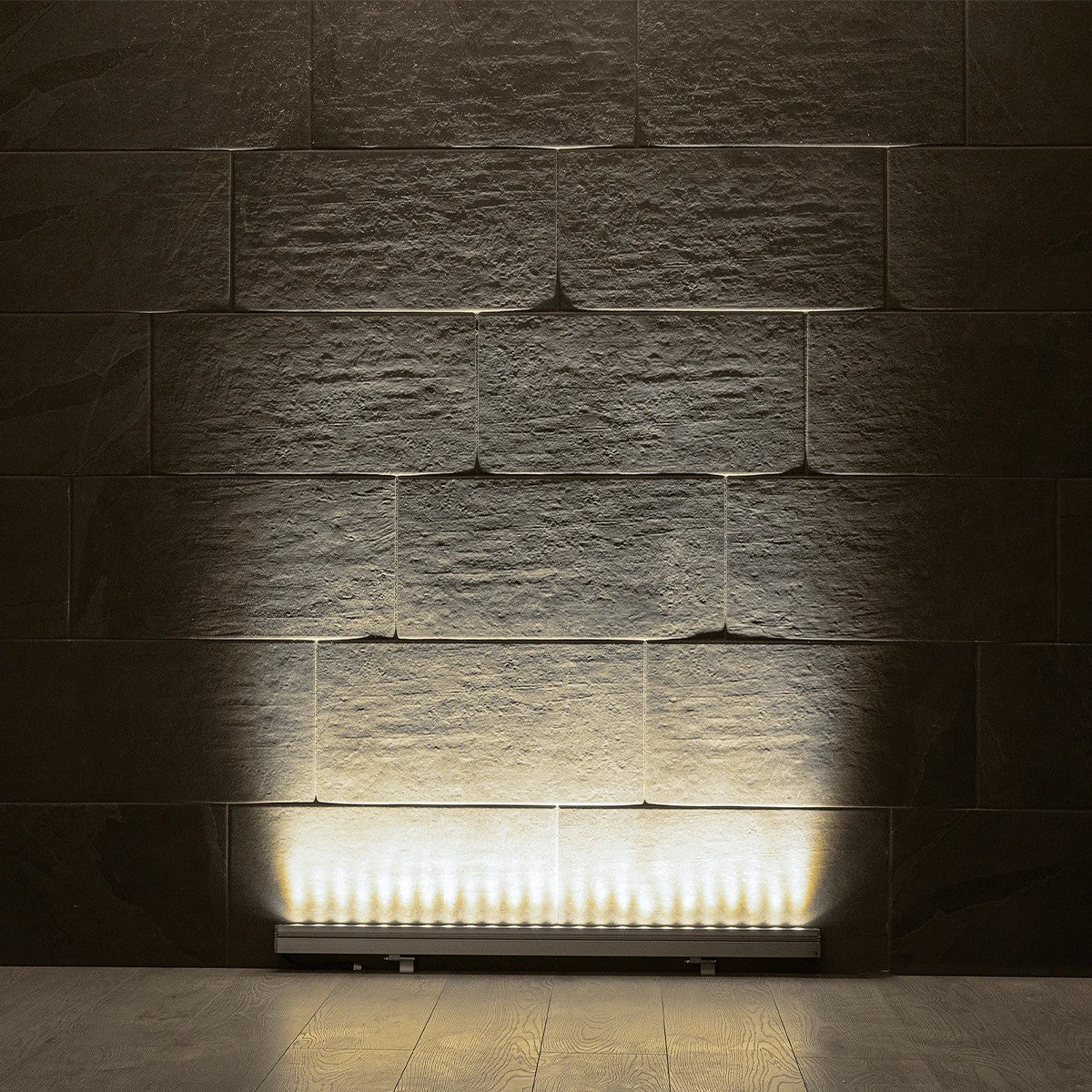 WASHERMARGO 90152 Wall Washer LED Light Bar 24W 2760lm 30° DC 24V Waterproof IP65 Natural White 4500K Dimmable - Bridgelux SMD Chip - Anthracite Grey Matt - L100 x W4 x H5
