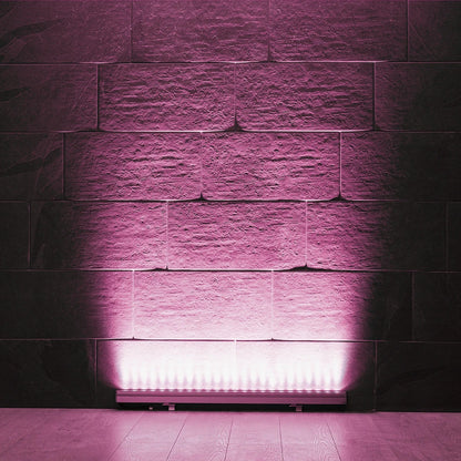 WASHERMARGO 90155 Wall Washer LED Light Bar 24W 2040lm 30° DC 24V Waterproof IP66 Pink Dimmable - Bridgelux SMD Chip - Anthracite Grey - L100 x W4 x H5