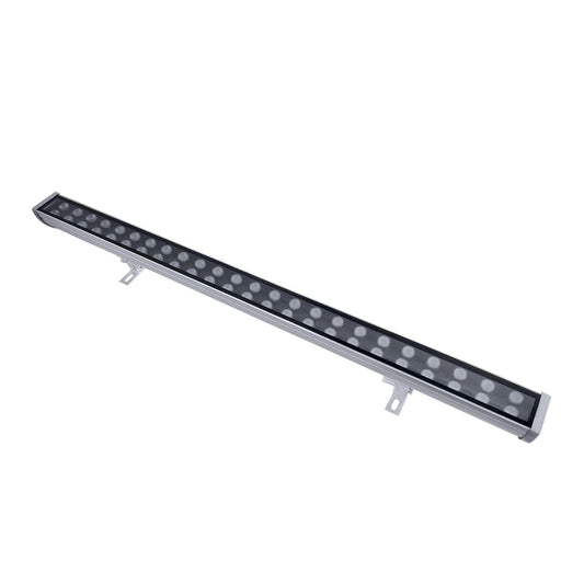 WASHERMOZA 90158 Μπάρα Φωτισμού Wall Washer LED 48W 5200lm 10-30° DC 24V Αδιάβροχο IP66 Θερμό Λευκό 2700K Dimmable - Bridgelux SMD Chip - Γκρι Ανθρακί - Μ100 x Π8 x Υ12