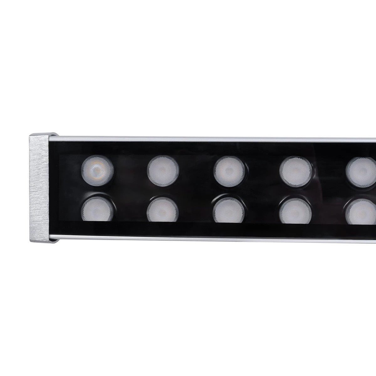 WASHERMOZA 90158 Μπάρα Φωτισμού Wall Washer LED 48W 5200lm 10-30° DC 24V Αδιάβροχο IP66 Θερμό Λευκό 2700K Dimmable - Bridgelux SMD Chip - Γκρι Ανθρακί - Μ100 x Π8 x Υ12