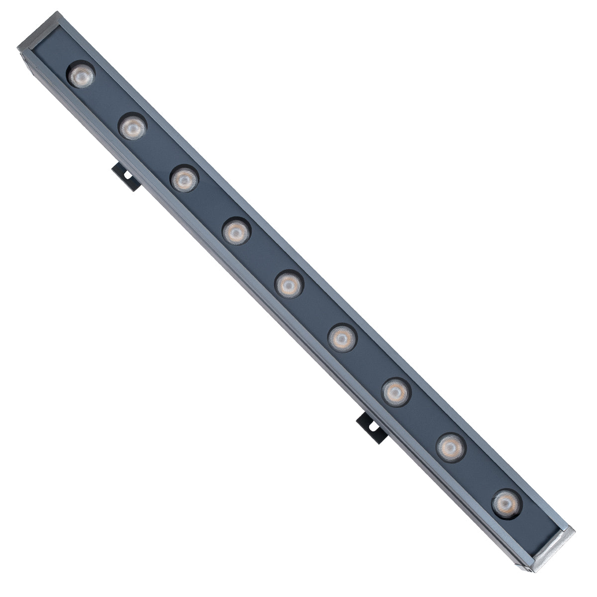 WASHER-NAIA 90172 Μπάρα Φωτισμού Wall Washer LED 9W 990lm 30° DC 24V Αδιάβροχο IP65 Θερμό Λευκό 2700Κ Dimmable - Γκρι Ανθρακί - Μ50 x Π4 x Υ5