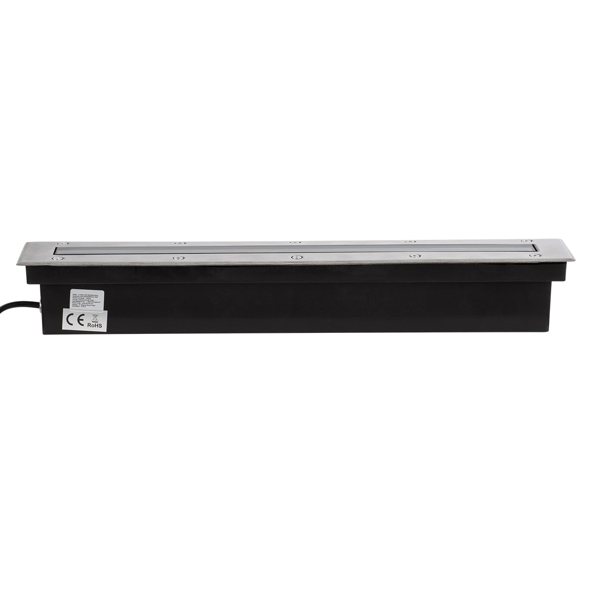 UNDERGROUND-REMVI 90192 Χωνευτό Φωτιστικό Wall Washer Δαπέδου LED 12W 1080lm 10° DC 24V Αδιάβροχο IP68 L50 x W7.4 x H7cm Θερμό Λευκό 2700K - Ανοξείδωτο Ατσάλι