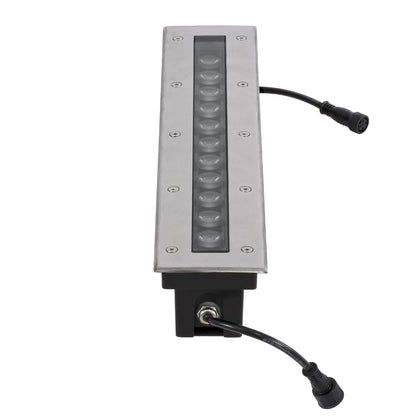 UNDERGROUND-REMVI 90193 Χωνευτό Φωτιστικό Wall Washer Δαπέδου LED 12W 1020lm 10° DC 24V Αδιάβροχο IP68 L50 x W9 x H7.2cm RGBW DMX512 - Ανοξείδωτο Ατσάλι