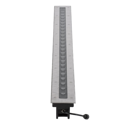 UNDERGROUND-REMVI 90194 Χωνευτό Φωτιστικό Wall Washer Δαπέδου LED 24W 2160lm 10° DC 24V Αδιάβροχο IP68 L100 x W9 x H7.2cm Θερμό Λευκό 2700K - Ανοξείδωτο Ατσάλι