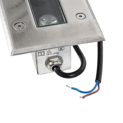 UNDERGROUND-REMVI 90194-R Χωνευτό Φωτιστικό Wall Washer Δαπέδου LED 18W 1440lm 10° DC 24V Αδιάβροχο IP68 L100 x W9 x H7.2cm Κόκκινο - Ανοξείδωτο Ατσάλι