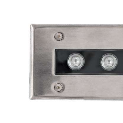 UNDERGROUND-REMVI 90194-R Χωνευτό Φωτιστικό Wall Washer Δαπέδου LED 18W 1440lm 10° DC 24V Αδιάβροχο IP68 L100 x W9 x H7.2cm Κόκκινο - Ανοξείδωτο Ατσάλι