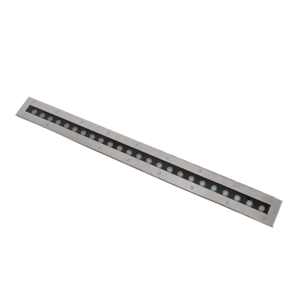UNDERGROUND-REMVI 90195 Χωνευτό Φωτιστικό Wall Washer Δαπέδου LED 24W 2040lm 10° DC 24V Αδιάβροχο IP68 L100 x W9 x H7.2cm RGBW DMX512 - Ανοξείδωτο Ατσάλι