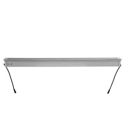 UNDERGROUND-PASSAGGIO 90197 Χωνευτό Φωτιστικό Wall Washer Δαπέδου LED 24W 2040lm 10° DC 24V Αδιάβροχο IP68 με Ρυθμιζόμενη Γωνία Φωτισμού L108 x W9 x H7.5cm RGBW DMX512 - Ανοξείδωτο Ατσάλι