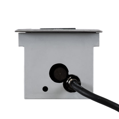 UNDERGROUND-PASSAGGIO 90197 Χωνευτό Φωτιστικό Wall Washer Δαπέδου LED 24W 2040lm 10° DC 24V Αδιάβροχο IP68 με Ρυθμιζόμενη Γωνία Φωτισμού L108 x W9 x H7.5cm RGBW DMX512 - Ανοξείδωτο Ατσάλι