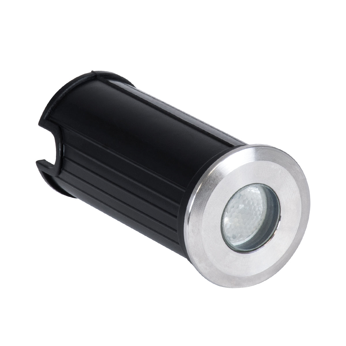 UNDERGROUND-GENA 90199 Χωνευτό Φωτιστικό Σποτ Δαπέδου LED 1W 80lm 5° DC 24V Αδιάβροχο IP68 Φ3 x Υ6cm Μπλε - Ανοξείδωτο Ατσάλι