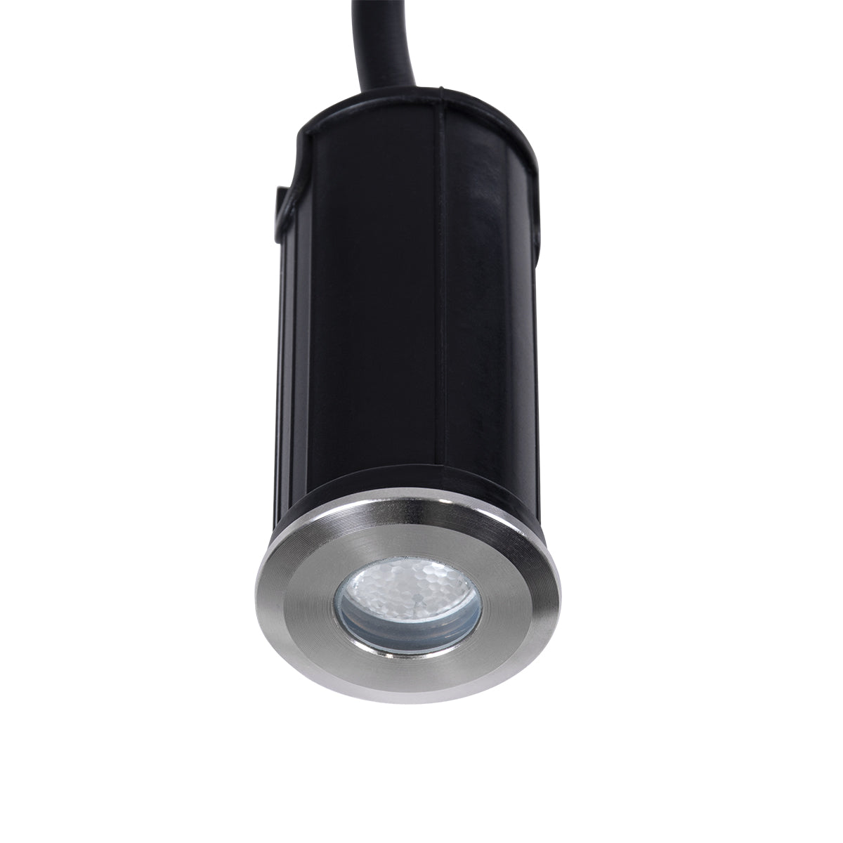 UNDERGROUND-GENA 90199 Χωνευτό Φωτιστικό Σποτ Δαπέδου LED 1W 80lm 5° DC 24V Αδιάβροχο IP68 Φ3 x Υ6cm Μπλε - Ανοξείδωτο Ατσάλι