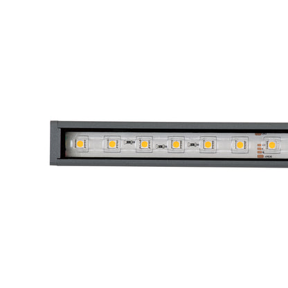 DIGI-BAR 90209 Ψηφιακή Μπάρα Φωτισμού Wall Washer Digital Pixel Facade Tuber Bar LED 12W 840lm 90° DC 24V Αδιάβροχο IP65 L100 x W3.2 x H3cm Θερμό Λευκό 2700K DMX512 - Ασημί με Διάφανο Κάλυμμα