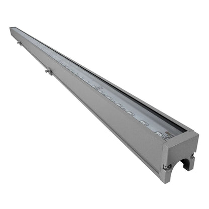 DIGIBAR 90210 Digital Pixel Addressable Facade LED Bar 12W 600lm 45° DC 24V Waterproof IP65 8 x Pixel Multicolor RGB Dimmable DMX512 SPI/TTL Protocol IC UCS512C0 - Bridgelux SMD Chip - Anthracite Grey - L100 x W3.2 x H3