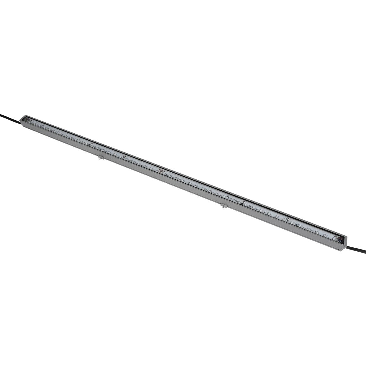 DIGIBAR 90210 Digital Pixel Addressable Facade LED Bar 12W 600lm 45° DC 24V Waterproof IP65 8 x Pixel Multicolor RGB Dimmable DMX512 SPI/TTL Protocol IC UCS512C0 - Bridgelux SMD Chip - Anthracite Grey - L100 x W3.2 x H3