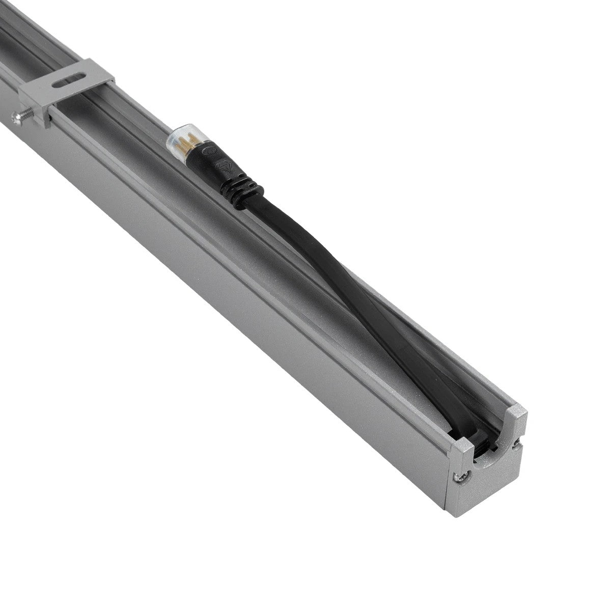 DIGIBAR 90210 Digital Pixel Addressable Facade LED Bar 12W 600lm 45° DC 24V Waterproof IP65 8 x Pixel Multicolor RGB Dimmable DMX512 SPI/TTL Protocol IC UCS512C0 - Bridgelux SMD Chip - Anthracite Grey - L100 x W3.2 x H3