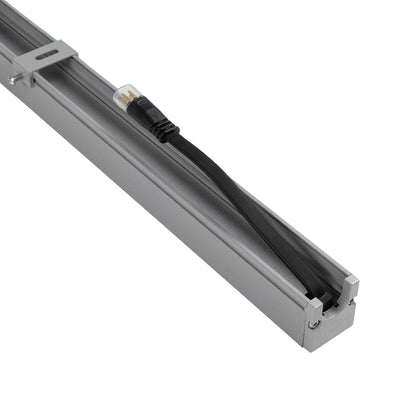 DIGIBAR 90210 Digital Pixel Addressable Facade LED Bar 12W 600lm 45° DC 24V Waterproof IP65 8 x Pixel Multicolor RGB Dimmable DMX512 SPI/TTL Protocol IC UCS512C0 - Bridgelux SMD Chip - Anthracite Grey - L100 x W3.2 x H3