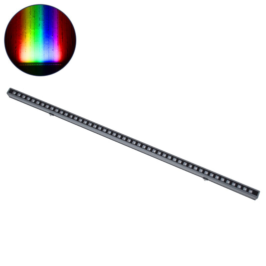 DIGIBAR 90212 Ψηφιακή Pixel Addressable Facade Μπάρα LED 12W 600lm 45° DC 24V Αδιάβροχο IP65 8 x Pixel Πολύχρωμο RGB Dimmable DMX512 SPI/TTL Protocol IC UCS512C4 - Bridgelux SMD Chip - Γκρι Ανθρακί - Μ100 x Π3.5 x Υ3.2