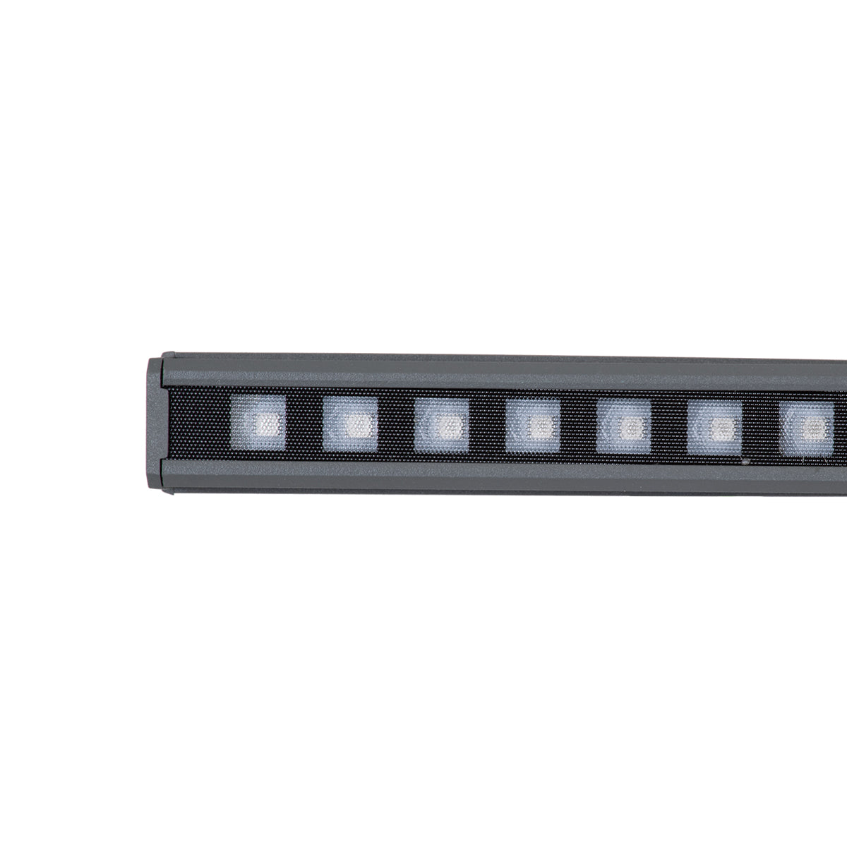 DIGIBAR 90212 Ψηφιακή Pixel Addressable Facade Μπάρα LED 12W 600lm 45° DC 24V Αδιάβροχο IP65 8 x Pixel Πολύχρωμο RGB Dimmable DMX512 SPI/TTL Protocol IC UCS512C4 - Bridgelux SMD Chip - Γκρι Ανθρακί - Μ100 x Π3.5 x Υ3.2