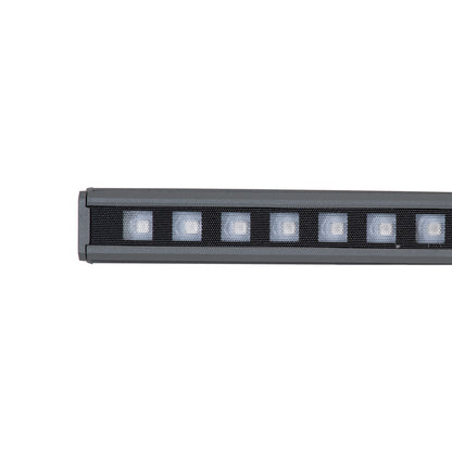 DIGIBAR 90212 Ψηφιακή Pixel Addressable Facade Μπάρα LED 12W 600lm 45° DC 24V Αδιάβροχο IP65 8 x Pixel Πολύχρωμο RGB Dimmable DMX512 SPI/TTL Protocol IC UCS512C4 - Bridgelux SMD Chip - Γκρι Ανθρακί - Μ100 x Π3.5 x Υ3.2