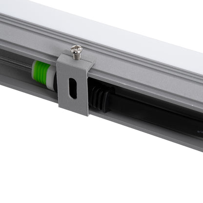 DIGIBAR 90214 Ψηφιακή Pixel Addressable Facade Μπάρα LED 12W 600lm 180° DC 24V Αδιάβροχο IP65 8 x Pixel Πολύχρωμο RGB Dimmable DMX512 SPI/TTL Protocol IC UCS512C0 - Bridgelux SMD Chip - Ασημί με Λευκό Γαλακτερό Κάλυμμα - Μ100 x Π3 x Υ4.5