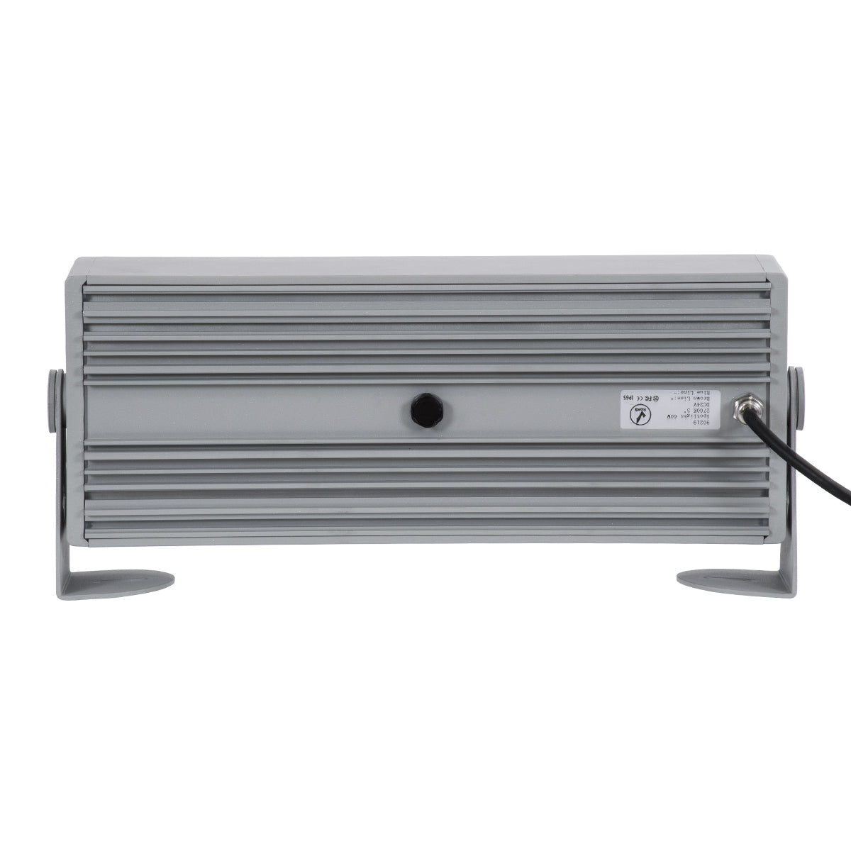 FLOOD-ZENA 90219 Προβολέας Wall Washer για Φωτισμό Κτιρίων LED 60W 5400lm 3° DC 24V Αδιάβροχο IP65 L37 x W9 x H26.5cm Θερμό Λευκό 2700K - Ασημί