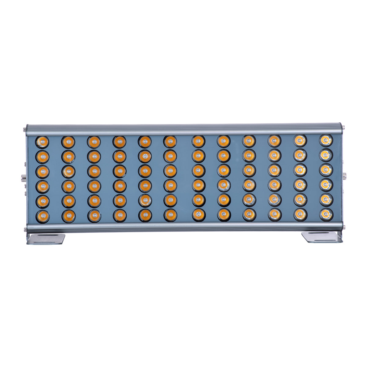 FLOOD-TENA 90221 Προβολέας Wall Washer για Φωτισμό Κτιρίων LED 72W 6480lm 10° DC 24V Αδιάβροχο IP65 L46.5 x W7 x H16.5cm Θερμό Λευκό 2700K - Ασημί