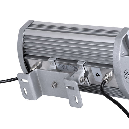 FLOOD-TENA 90222 Προβολέας Wall Washer για Φωτισμό Κτιρίων LED 72W 6120lm 10° DC 24V Αδιάβροχο IP65 L29.8 x W15.5 x H18cm RGBW DMX512 - Ασημί