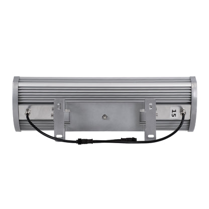 FLOOD-TENA 90226 Προβολέας Wall Washer για Φωτισμό Κτιρίων LED 144W 12240lm 10° DC 24V Αδιάβροχο IP65 L57 x W18 x H19.5cm RGBW DMX512 - Ασημί