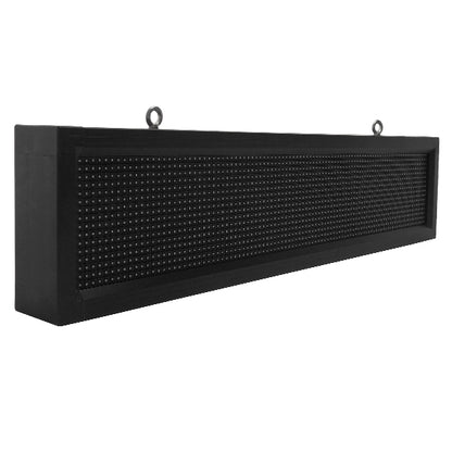 90251 Κυλιόμενη Ψηφιακή Επιγραφή P10 LED SMD AC 220-240V με Wi-Fi - Αδιάβροχή IP54 - Μονής Όψης - Μ104 x Π9 x Υ24cm Κόκκινο