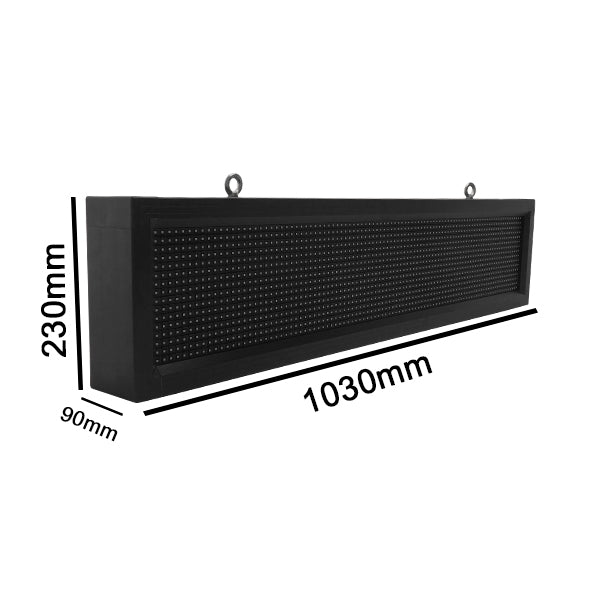 90255 Κυλιόμενη Ψηφιακή Επιγραφή P10 LED SMD AC 220-240V με Wi-Fi - Αδιάβροχή IP54 - Μονής Όψης - Μ104 x Π9 x Υ24cm RGBW