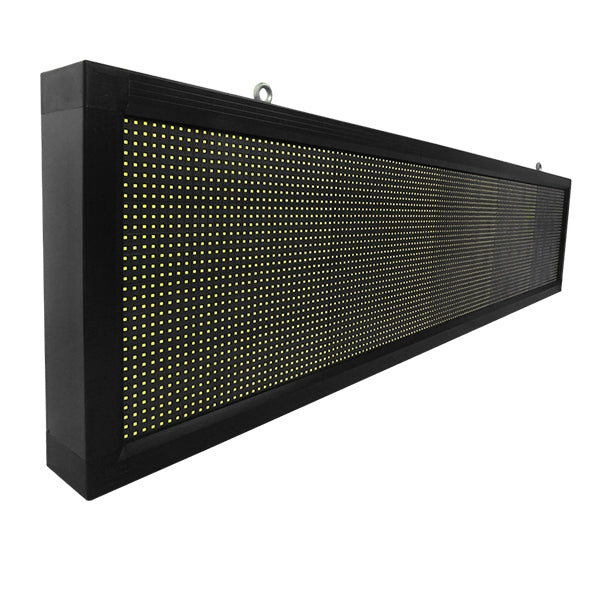DISPLAY 90280 Κυλιόμενη Ψηφιακή Επιγραφή 160x32cm P10 Μονής Όψης LED AC 220-240V Αδιάβροχο IP65 Ψυχρό Λευκό 6000K - WiFi Control μέσω FK APP - Αισθητήρας Θερμοκρασίας & Υγρασίας - Μ168 x Π9 x Υ40