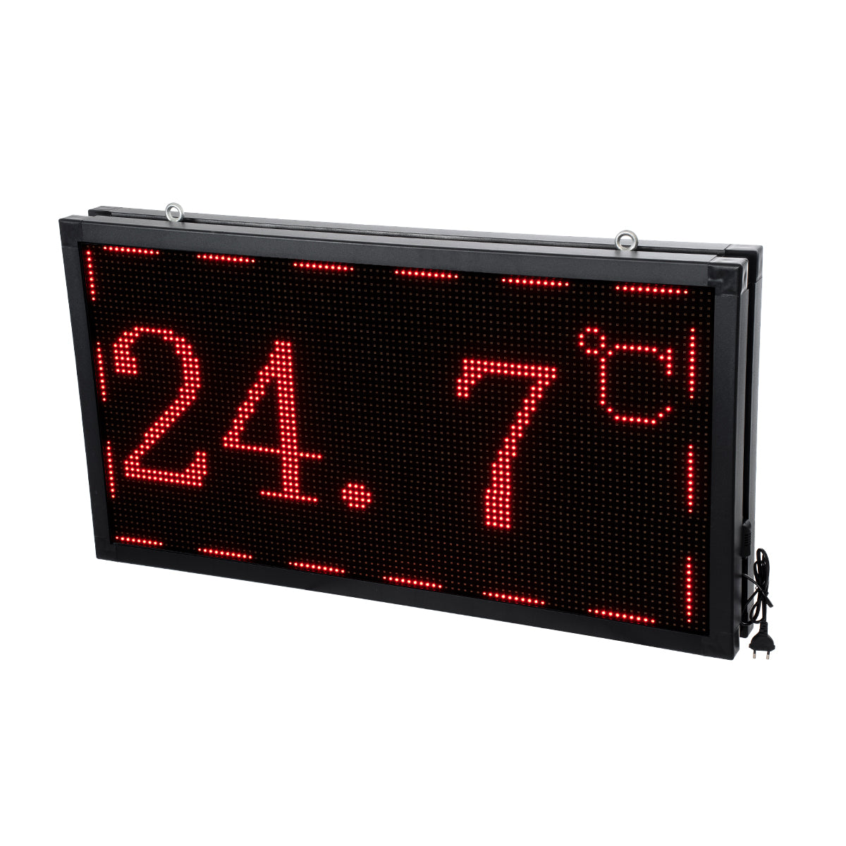 DISPLAY 90298 Κυλιόμενη Ψηφιακή Επιγραφή P10 Διπλής Όψης LED AC 220-240V Αδιάβροχο IP65 Κόκκινο - WiFi Control μέσω FK APP - Αισθητήρας Θερμοκρασίας & Υγρασίας - Μ102 x Π11 x Υ54.5