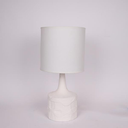 ΕΠΙΤΡΑΠΕΖΙΟ ΦΩΤΙΣΤΙΚΟ ΜΕ ΥΦΑΣΜΑΤΙΝΟ ΚΑΠΕΛΟ ΚΕΡΑΜΙΚΟ ΛΕΥΚΟ 26x54εκ