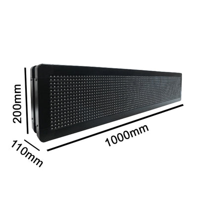 90302 Κυλιόμενη Ψηφιακή Επιγραφή P10 LED SMD AC 220-240V με Wi-Fi - Αδιάβροχή IP65 - Διπλής Όψης - Μ104 x Π12 x Υ20cm Πράσινο