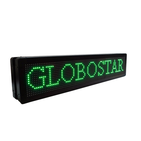 90302 Κυλιόμενη Ψηφιακή Επιγραφή P10 LED SMD AC 220-240V με Wi-Fi - Αδιάβροχή IP65 - Διπλής Όψης - Μ104 x Π12 x Υ20cm Πράσινο