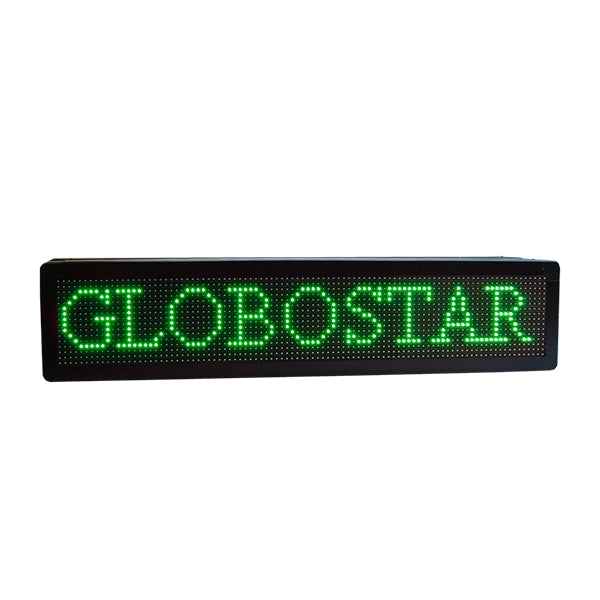90302 Κυλιόμενη Ψηφιακή Επιγραφή P10 LED SMD AC 220-240V με Wi-Fi - Αδιάβροχή IP65 - Διπλής Όψης - Μ104 x Π12 x Υ20cm Πράσινο