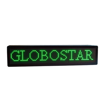 90302 Κυλιόμενη Ψηφιακή Επιγραφή P10 LED SMD AC 220-240V με Wi-Fi - Αδιάβροχή IP65 - Διπλής Όψης - Μ104 x Π12 x Υ20cm Πράσινο