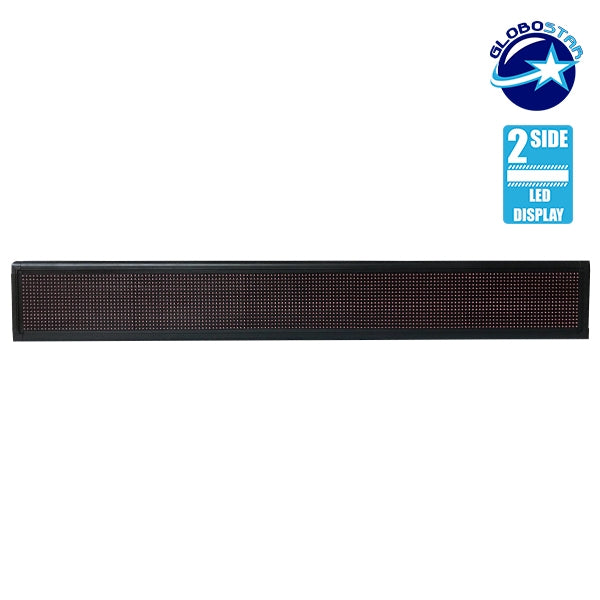 90311 Κυλιόμενη Ψηφιακή Επιγραφή P10 LED SMD AC 220-240V με Wi-Fi - Αδιάβροχή IP65 - Διπλής Όψης - Μ168 x Π12 x Υ24cm Κόκκινο