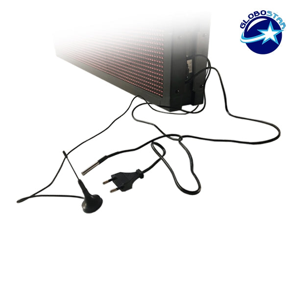 90311 Κυλιόμενη Ψηφιακή Επιγραφή P10 LED SMD AC 220-240V με Wi-Fi - Αδιάβροχή IP65 - Διπλής Όψης - Μ168 x Π12 x Υ24cm Κόκκινο