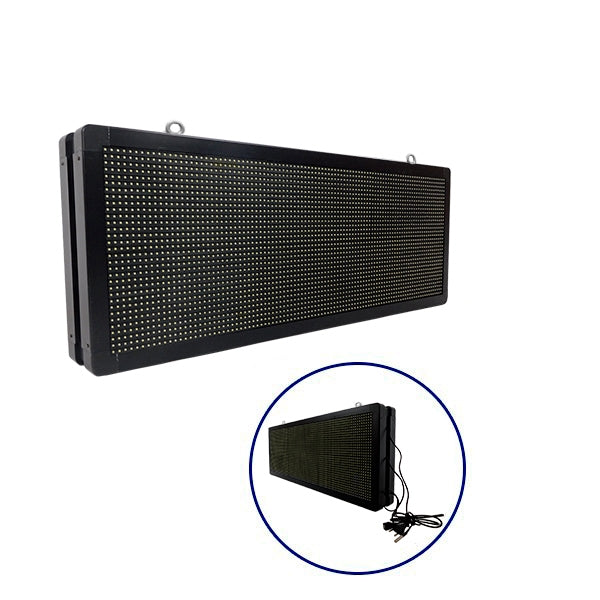 DISPLAY 90320 Κυλιόμενη Ψηφιακή Επιγραφή P10 Διπλής Όψης LED AC 220-240V Αδιάβροχο IP65 Ψυχρό Λευκό 6000K - WiFi Control μέσω FK APP - Αισθητήρας Θερμοκρασίας & Υγρασίας - Μ104 x Π12 x Υ40