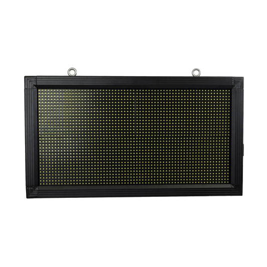 DISPLAY 90326 Κυλιόμενη Ψηφιακή Επιγραφή 64x32cm P10 Μονής Όψης LED AC 220-240V Αδιάβροχο IP65 Ψυχρό Λευκό 6000K - WiFi Control μέσω FK APP - Αισθητήρας Θερμοκρασίας & Υγρασίας - Μ72 x Π9 x Υ42.5