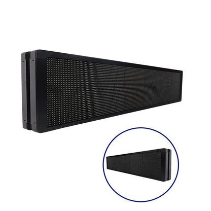 90334 Κυλιόμενη Ψηφιακή Επιγραφή P10 LED SMD AC 220-240V με Wi-Fi - Αδιάβροχή IP65 - Διπλής Όψης - Μ168 x Π12 x Υ40cm Πορτοκαλί