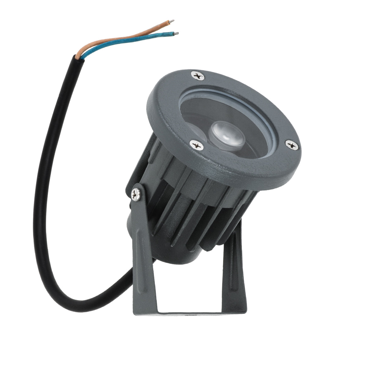 TREELIGHT-TZINA 90350 Σποτ Φωτισμού για Φυτά - Δέντρα με Βάση Κήπου / Καρφωτό LED 3W 315lm 10° DC 24V Αδιάβροχο IP65 Πορτοκαλί 2200K Dimmable - Γκρι Ανθρακί - Μ10.5 x Π7.5 x Υ7.5