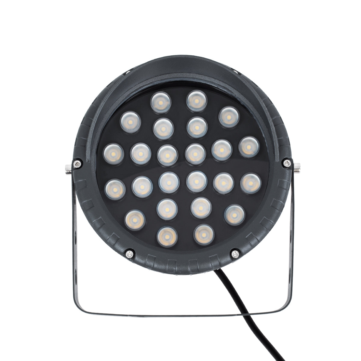 TREELIGHT-VINA 90360 Σποτ Φωτισμού με Αντιθαμβωτική Γρίλια για Φυτά - Δέντρα με Βάση Κήπου / Καρφωτό LED 24W 2640lm 10° DC 24V Αδιάβροχο IP65 Θερμό Λευκό 2700K Dimmable - Γκρι Ανθρακί - Μ21.5 x Π18.3 x Υ14